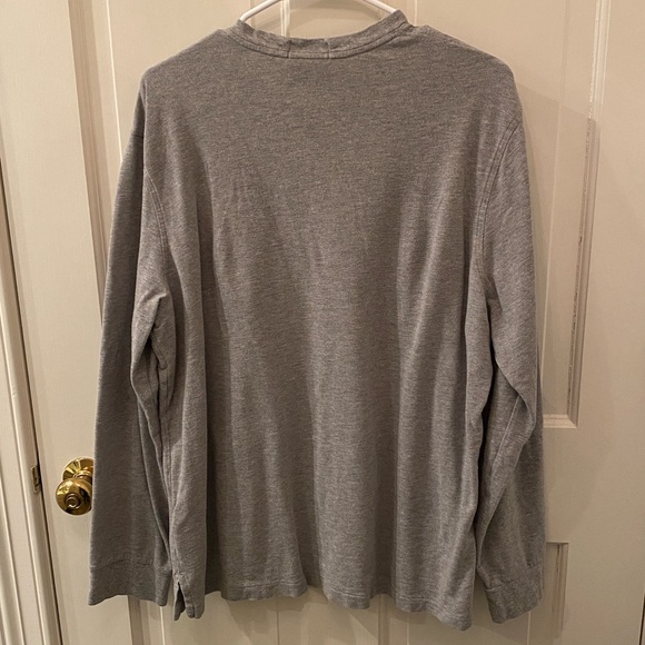 Pair of Ralph Lauren Men's Long Sleeve Henley • Gray & Navy - Picture 9 of 10